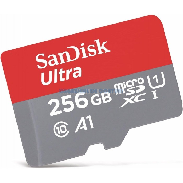 Card de memorie SanDisk Ultra microSDXC, 256GB, 150MB/s, A1, Class 10, UHS-I, SD Adapter