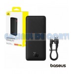 Acumulator extern Baseus Airpow, 20000mAh, 20W, Incarcare rapida, USB-C, USB-A, cablu USB-C la USB-A inclus, Negru